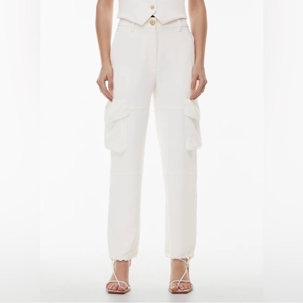 Aritzia Wilfred Cargo
High-rise Crepe Light Birch Casual Pant Sz 2